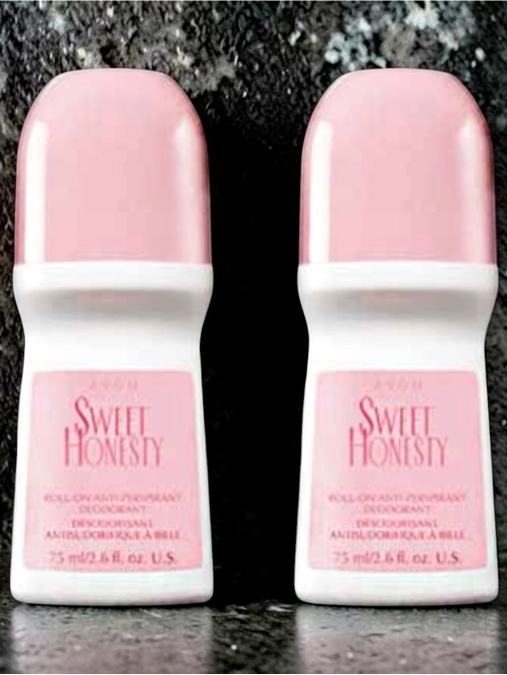 New 2 Pack Of Avon Sweet Honesty Roll On Deodorant Antiperspirant 2.6 fl. oz.